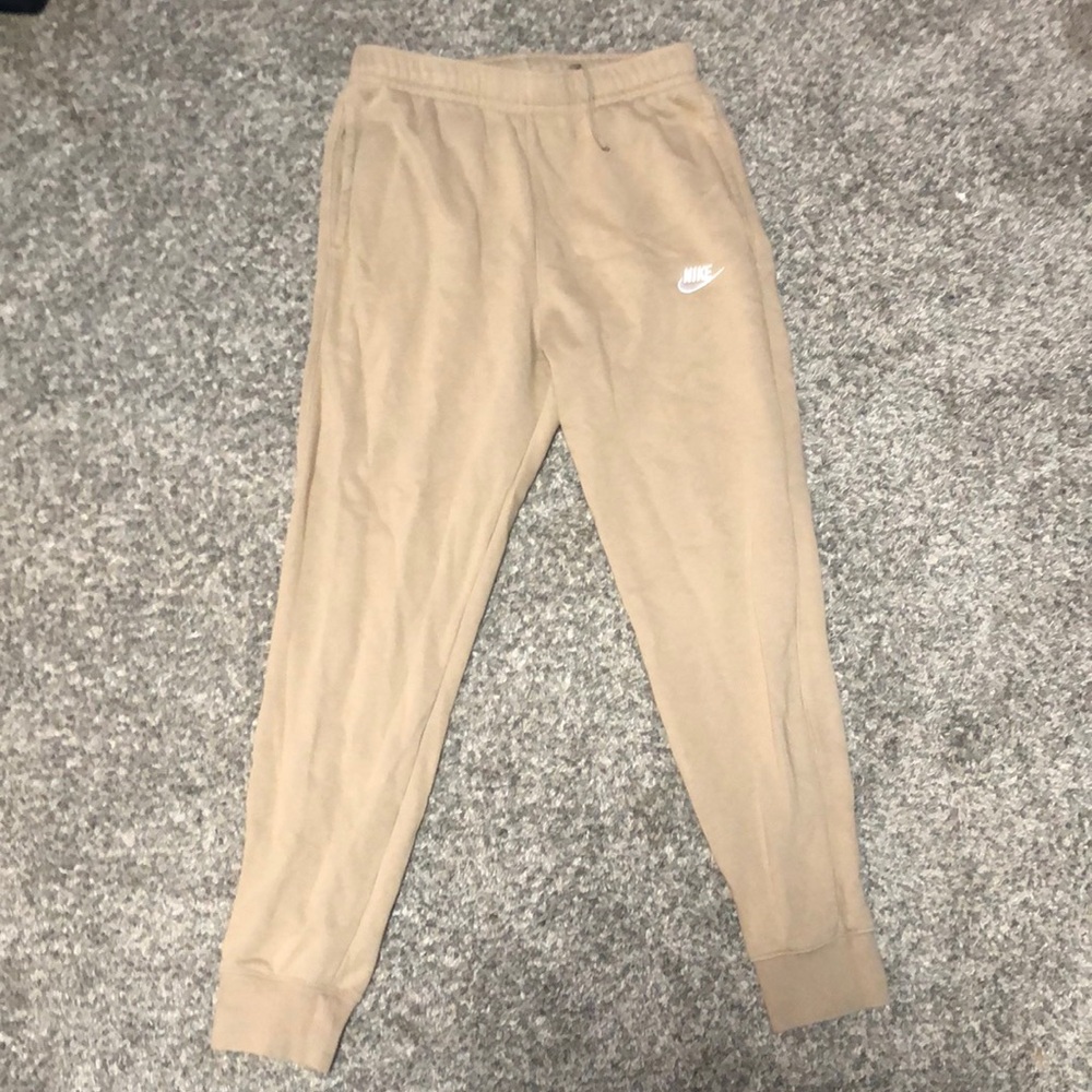 Tan/brown Nike sweat pants
